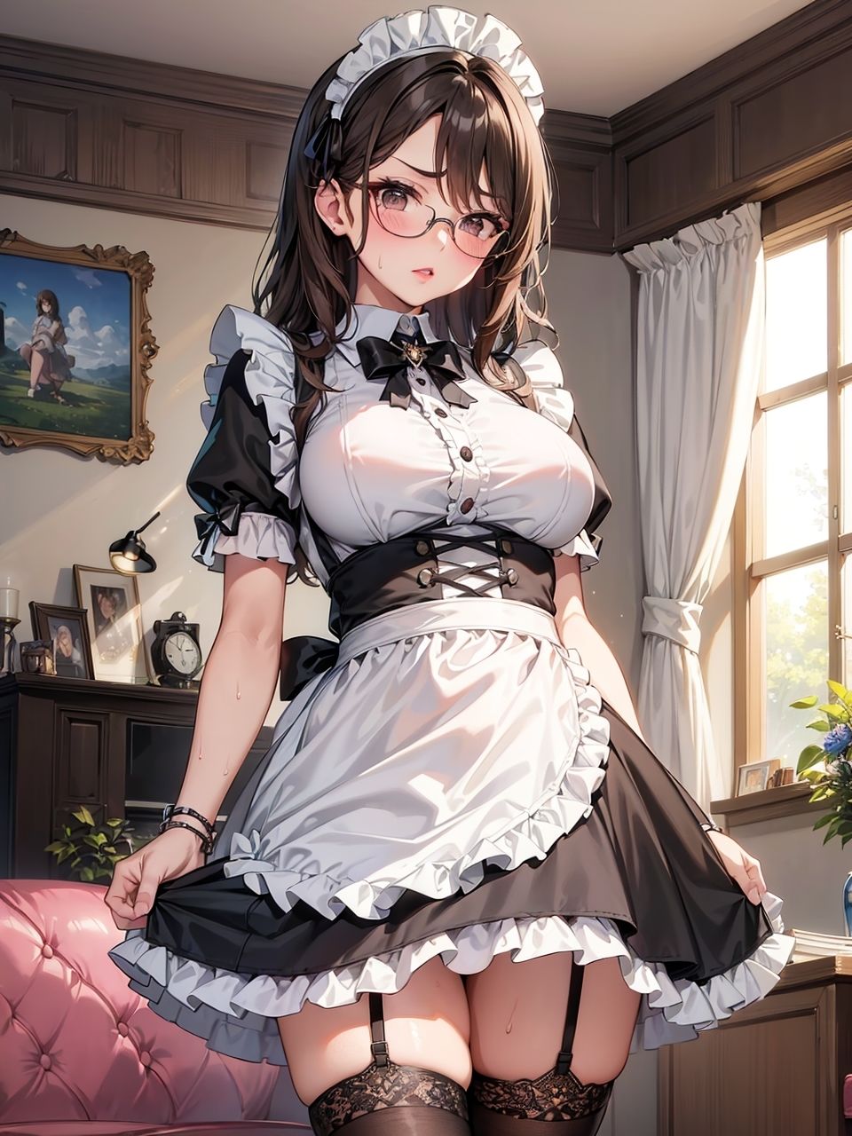 サンプル画像1:SNSにエッチな自撮りをUPしていたのが部下にバレて、おもちゃにされる女上司のCG集(妄想サチュレーション) [d_351050]