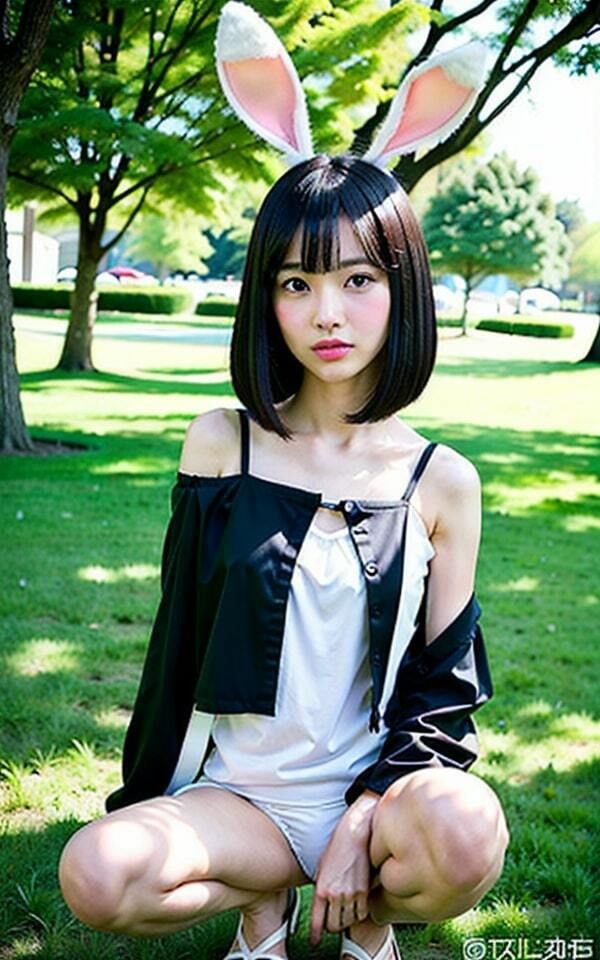 サンプル画像1:野性のコスプレバニー美女撮影記録(kawaii美女LABO) [d_351067]