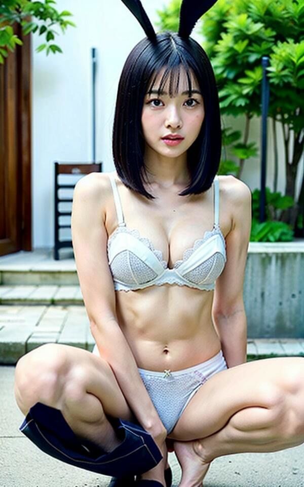 サンプル画像4:野性のコスプレバニー美女撮影記録(kawaii美女LABO) [d_351067]