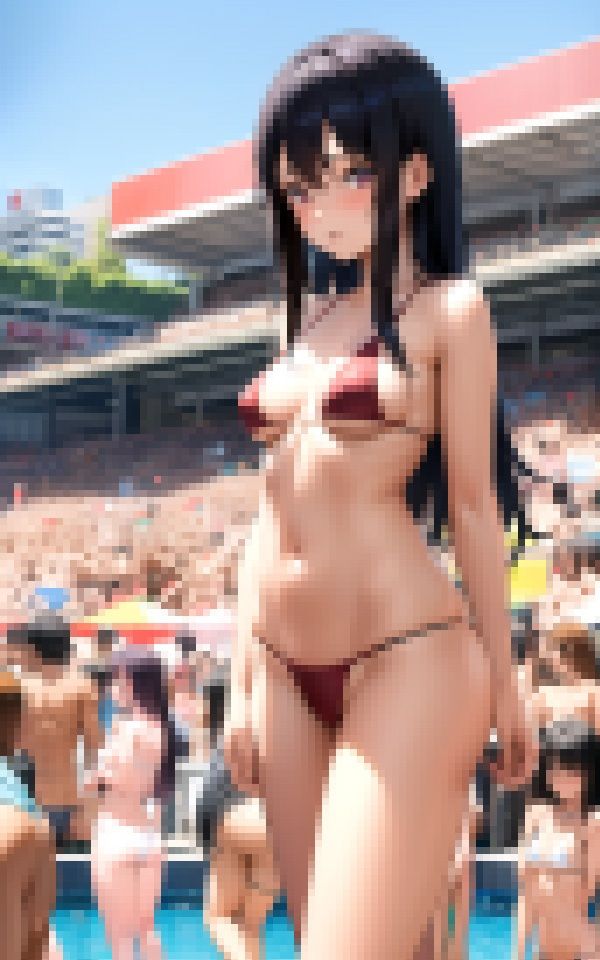 サンプル画像2:プールで攻めすぎた 水着をしている娘は ビッチ確定？？(愛奴の宴) [d_351098]