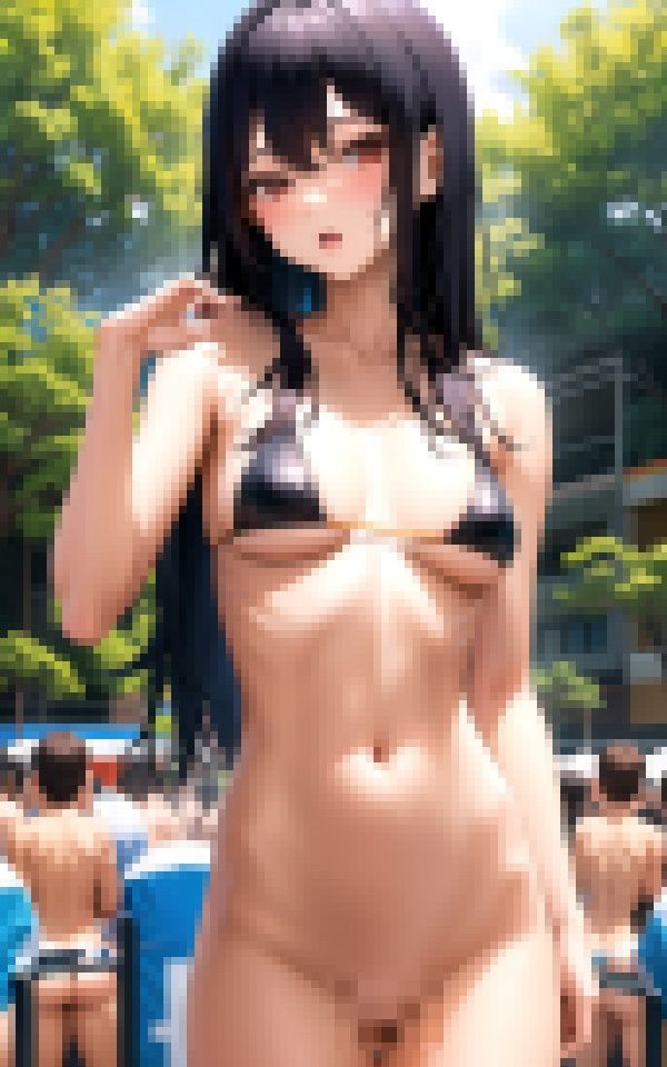 サンプル画像4:泡フェスに参加している露出度高いギャルに逆ナンされました(セクシャルシンセサイズ) [d_351148]