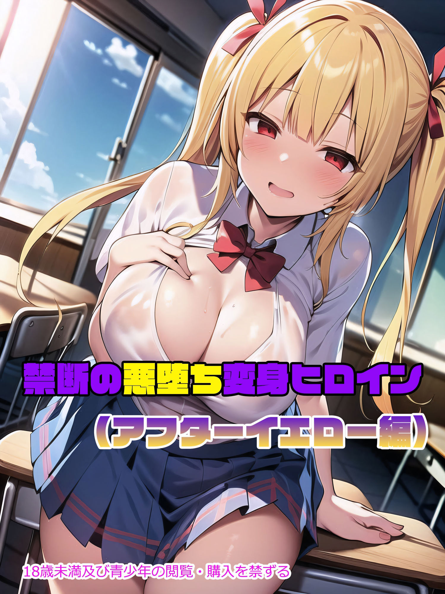 サンプル画像1:【アフターイエロー編】禁断の悪堕ち変身ヒロイン（AIArt）(NaruMinix) [d_351200]