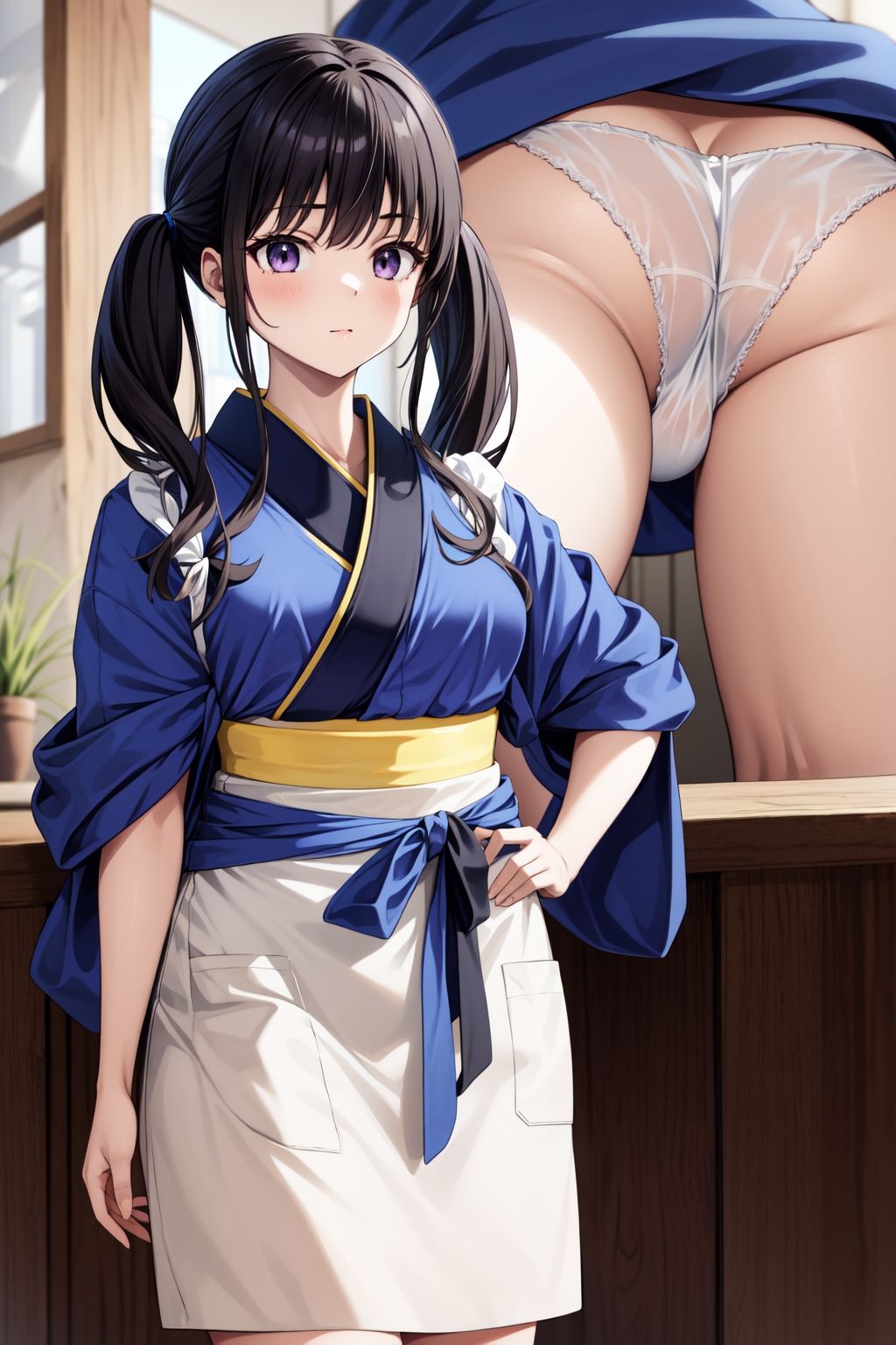 サンプル画像4:リ◯リス・リコイル 千◯ ・た◯な 逆さ撮りCG集(パンチラデビル) [d_351248]