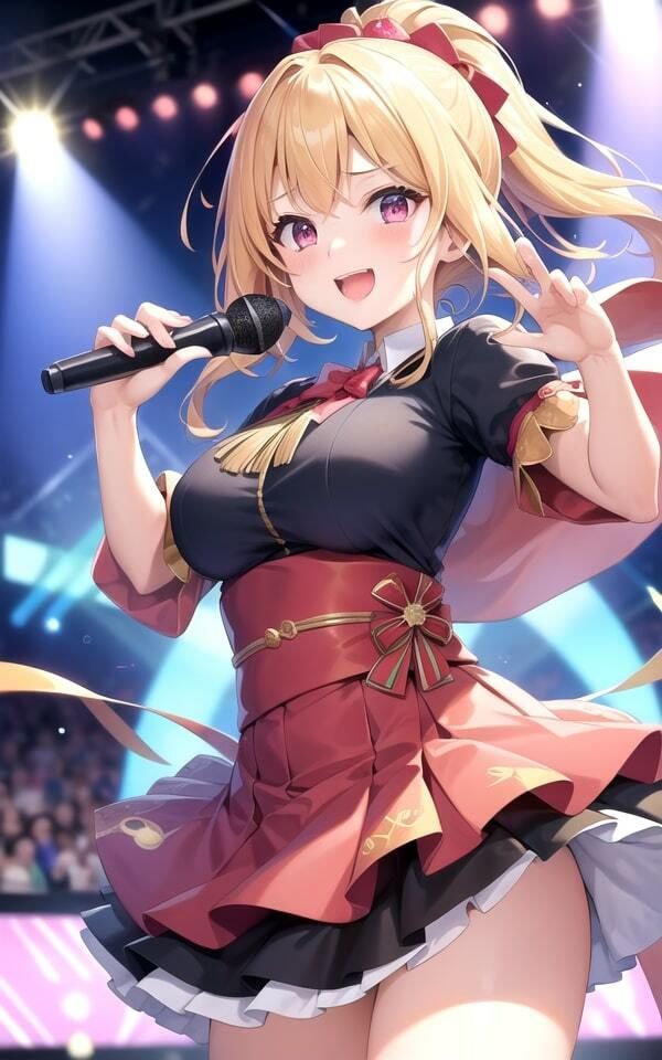 サンプル画像1:コンサートで脱ぐアイドル2(AImaid) [d_351275]