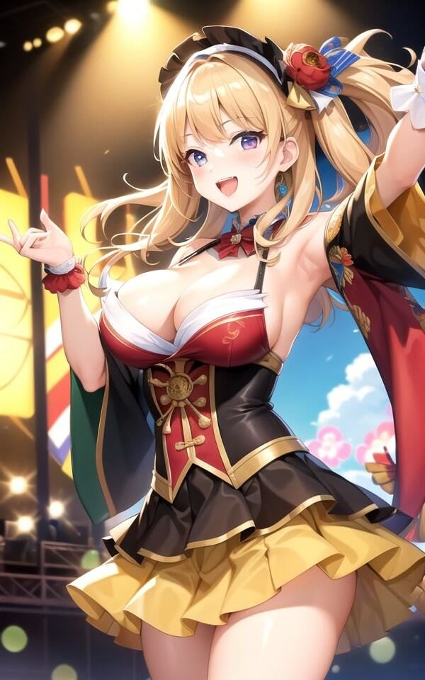 サンプル画像2:コンサートで脱ぐアイドル2(AImaid) [d_351275]