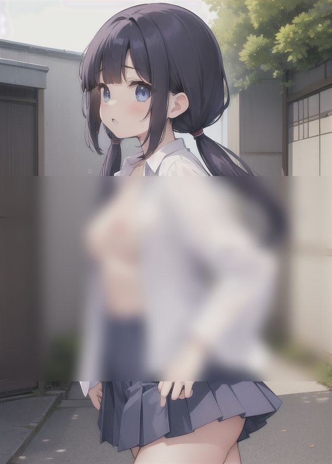 サンプル画像3:ノーブラ少女｜おっぱいゆらゆら(お花畑) [d_351331]