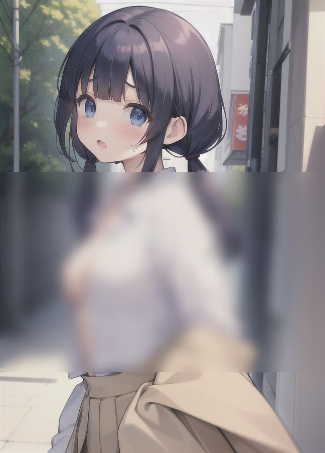 サンプル画像4:ノーブラ少女｜おっぱいゆらゆら(お花畑) [d_351331]