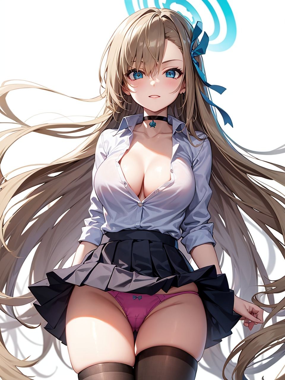 サンプル画像2:ブルー〇ーカイブ 一之瀬ア〇ナ パンチラ集(AI同人Lab) [d_351500]