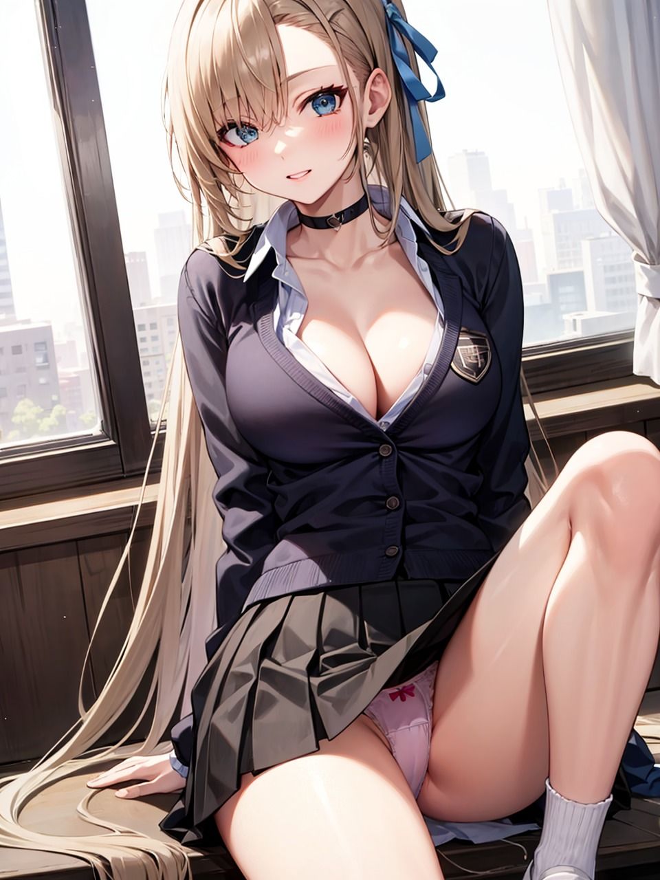 サンプル画像4:ブルー〇ーカイブ 一之瀬ア〇ナ パンチラ集(AI同人Lab) [d_351500]