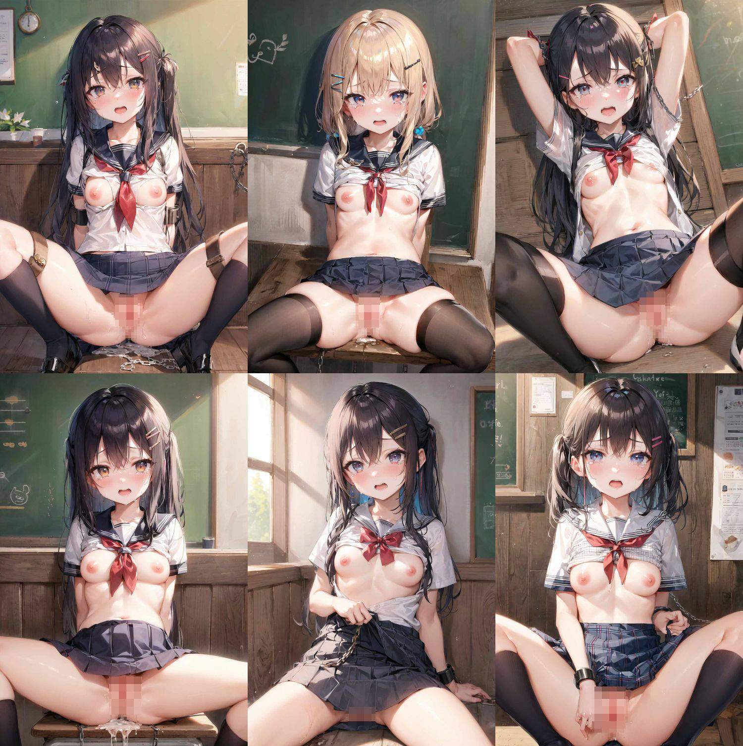 サンプル画像6:犯●れすぎてアヘ顔呆然の制服ロリ娘(Marchun) [d_351516]