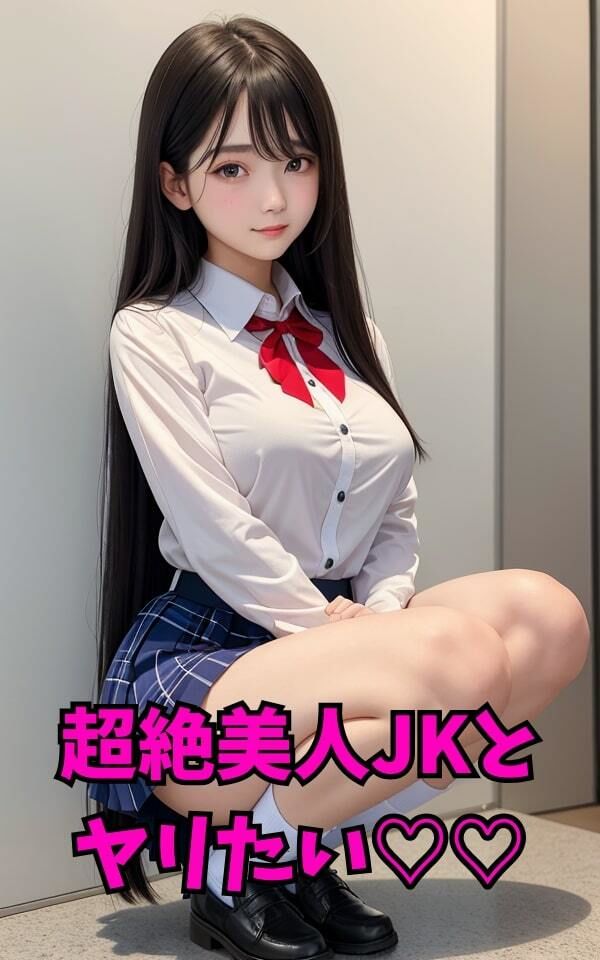 サンプル画像1:【即シコ注意】美爆乳な激カワJKといちゃラブ中出しえっち…最新AIが作った激エロボディ！(エロネタ博士) [d_351544]