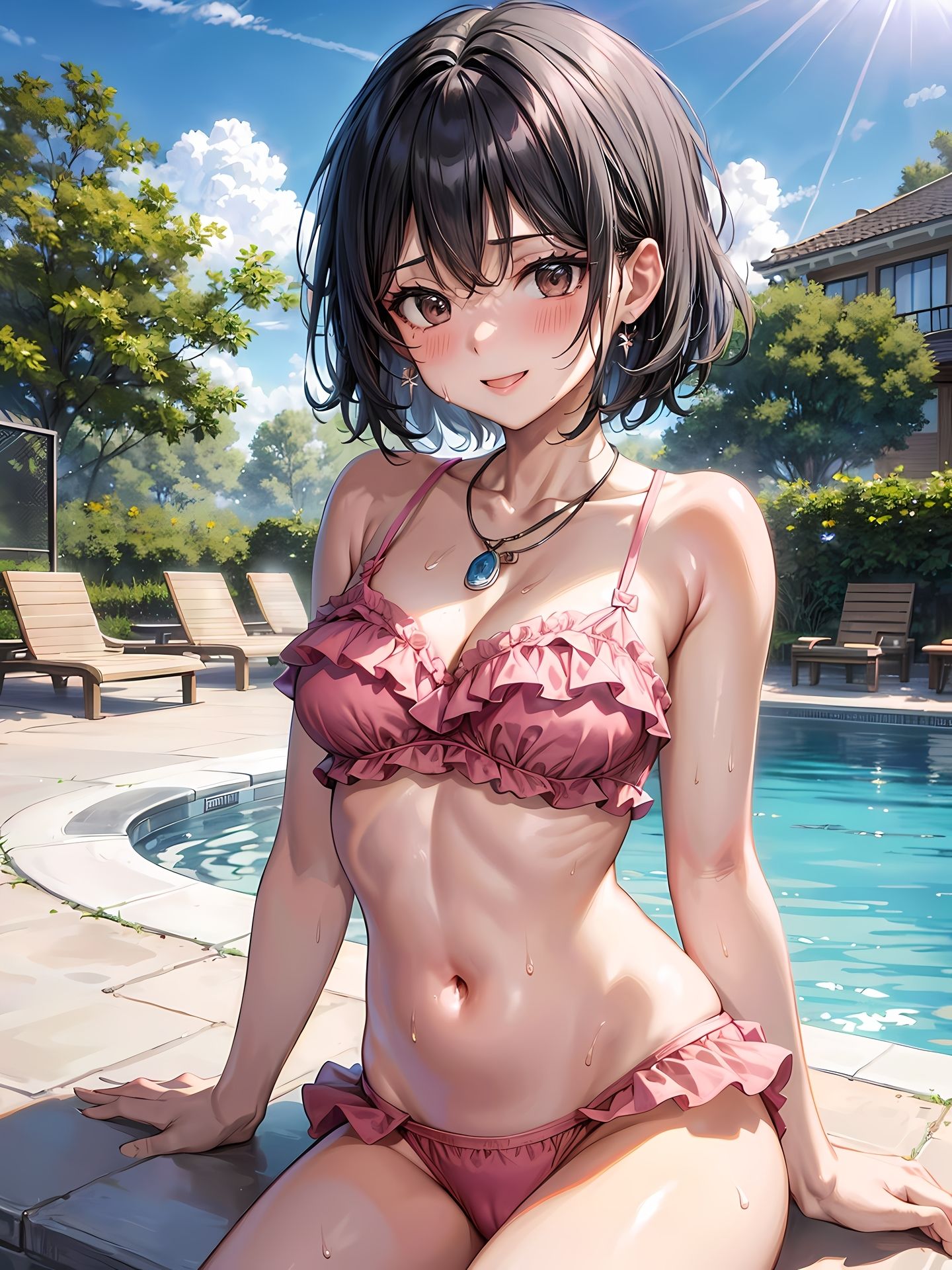 サンプル画像3:いつの間にか美少女になっていた幼なじみと付き合うことになったCG集(妄想サチュレーション) [d_351570]