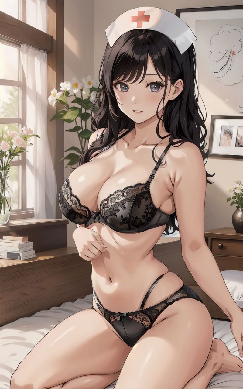 サンプル画像2:【超高画質グラビア写真集】ナースの下着。癒しの50枚〜4巻〜(あふれる母性【AIイラスト】) [d_351650]