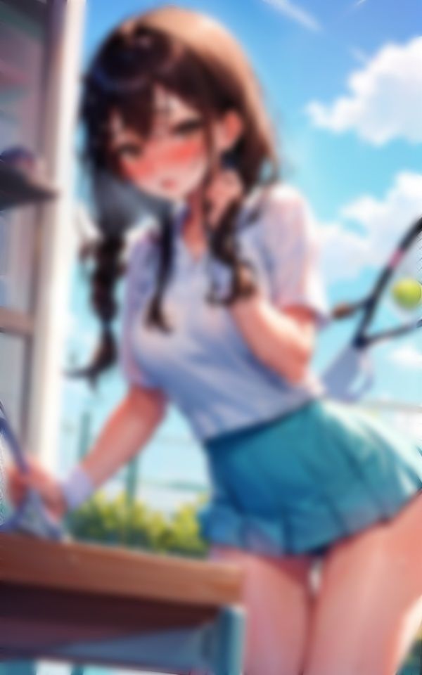 サンプル画像1:そんなに近くで見ないでください！テニス少女編(panpanyama1) [d_351721]