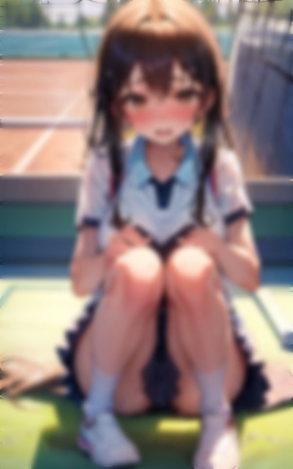 サンプル画像2:そんなに近くで見ないでください！テニス少女編(panpanyama1) [d_351721]