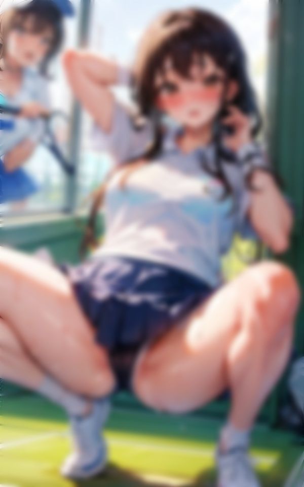 サンプル画像3:そんなに近くで見ないでください！テニス少女編(panpanyama1) [d_351721]