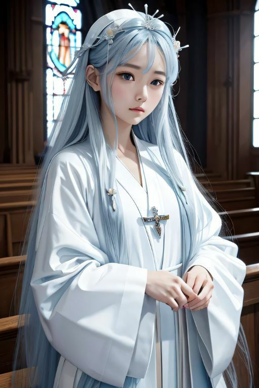 サンプル画像1:聖女の水浴びを覗いてしまった(KOC) [d_351725]