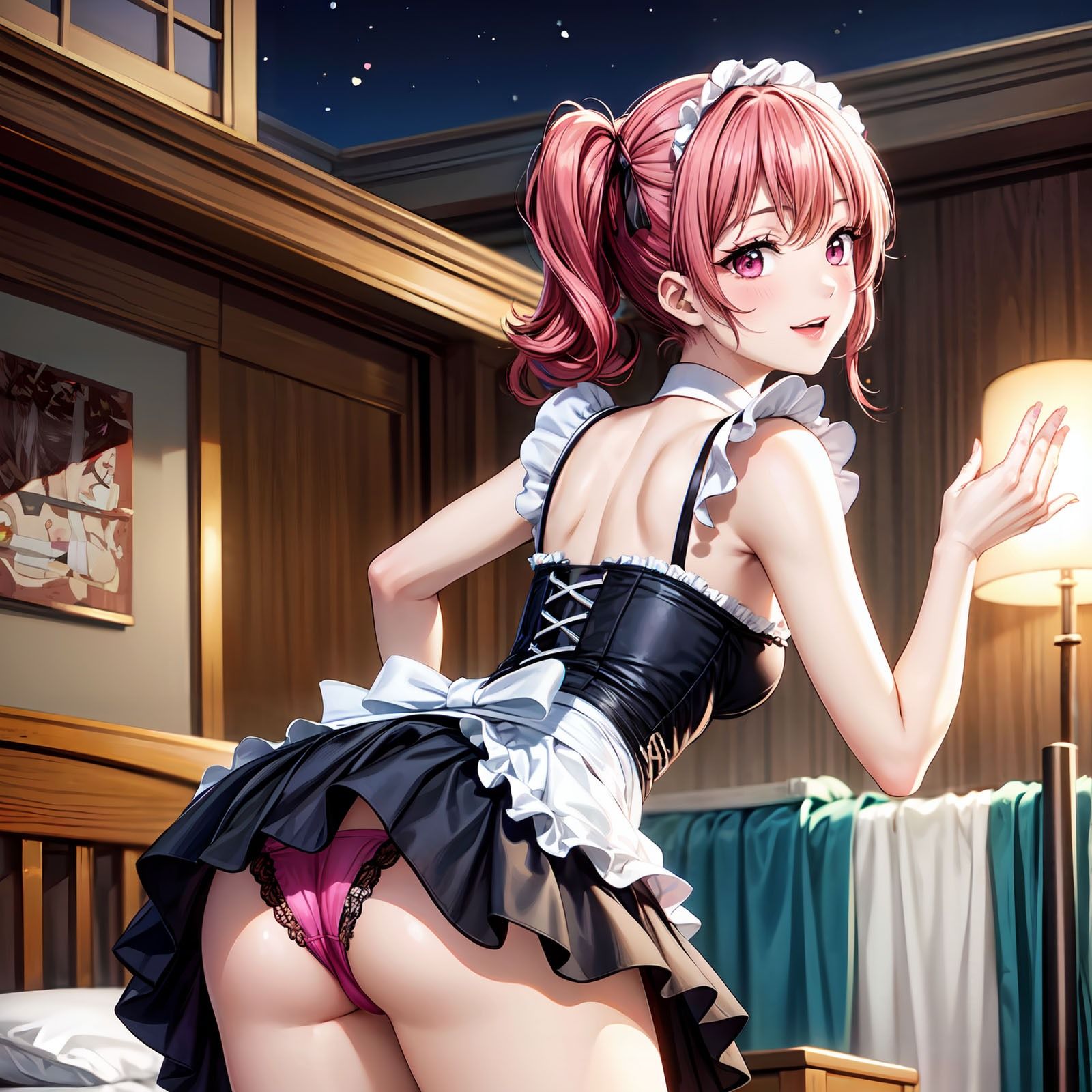 サンプル画像1:AI FRONTIER/AIイラスト集006/うちのメイドが誘ってくる/01(AI FRONTIER) [d_351845]