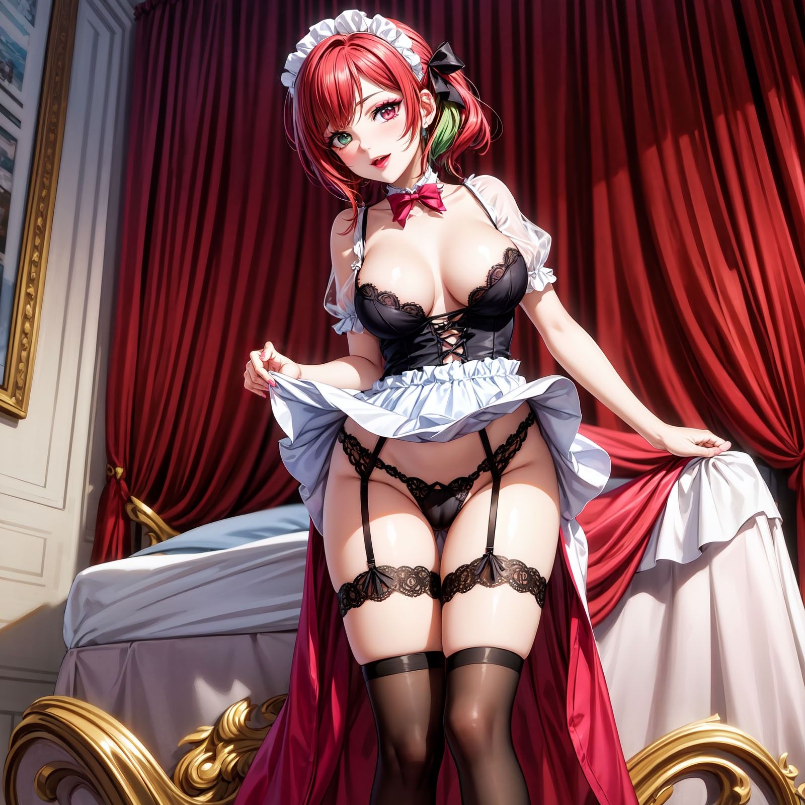 サンプル画像3:AI FRONTIER/AIイラスト集007/うちのメイドが誘ってくる/02(AI FRONTIER) [d_351847]