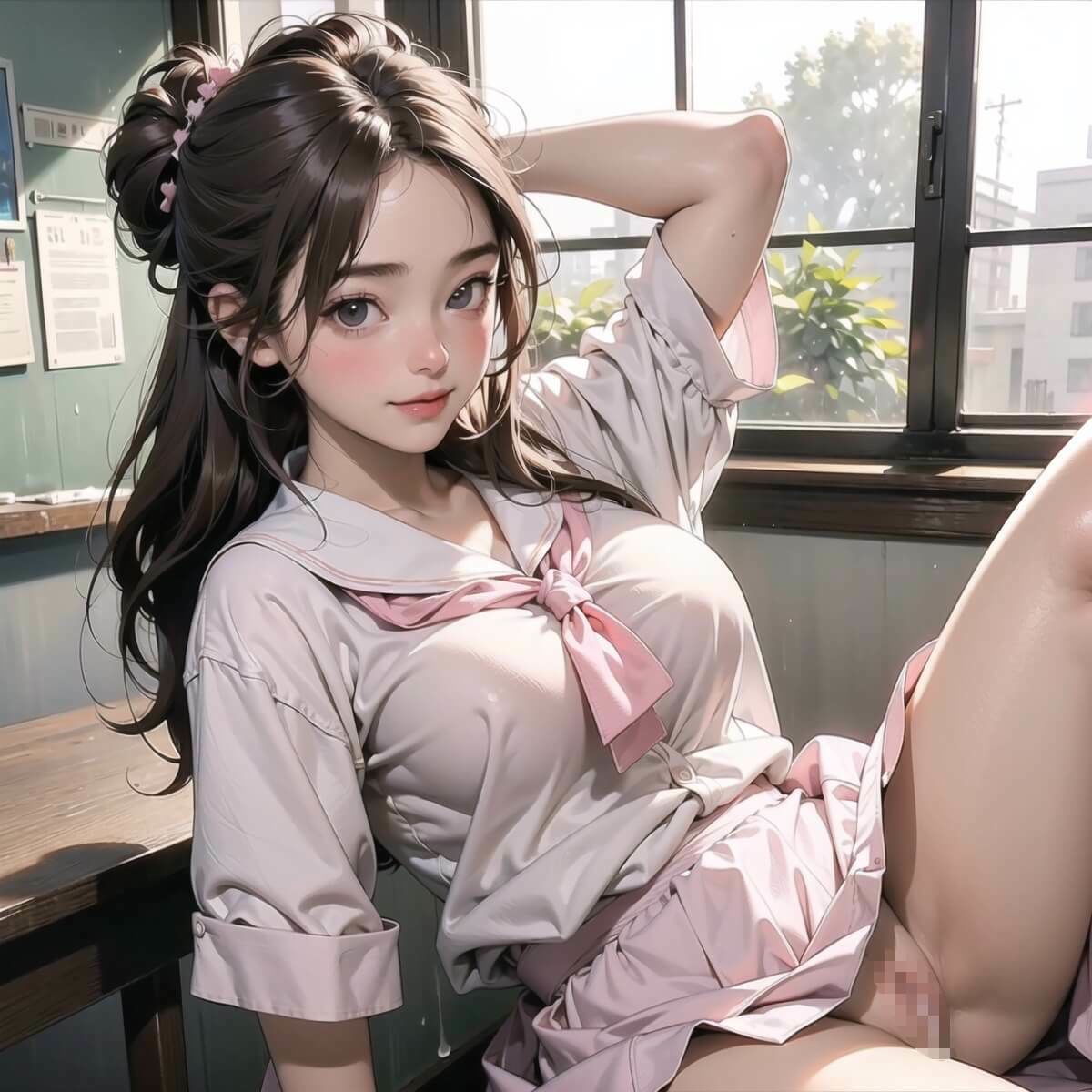 サンプル画像6:君ならどっちにする？中出し放題学園のエッチな青春2(清純白書) [d_351923]