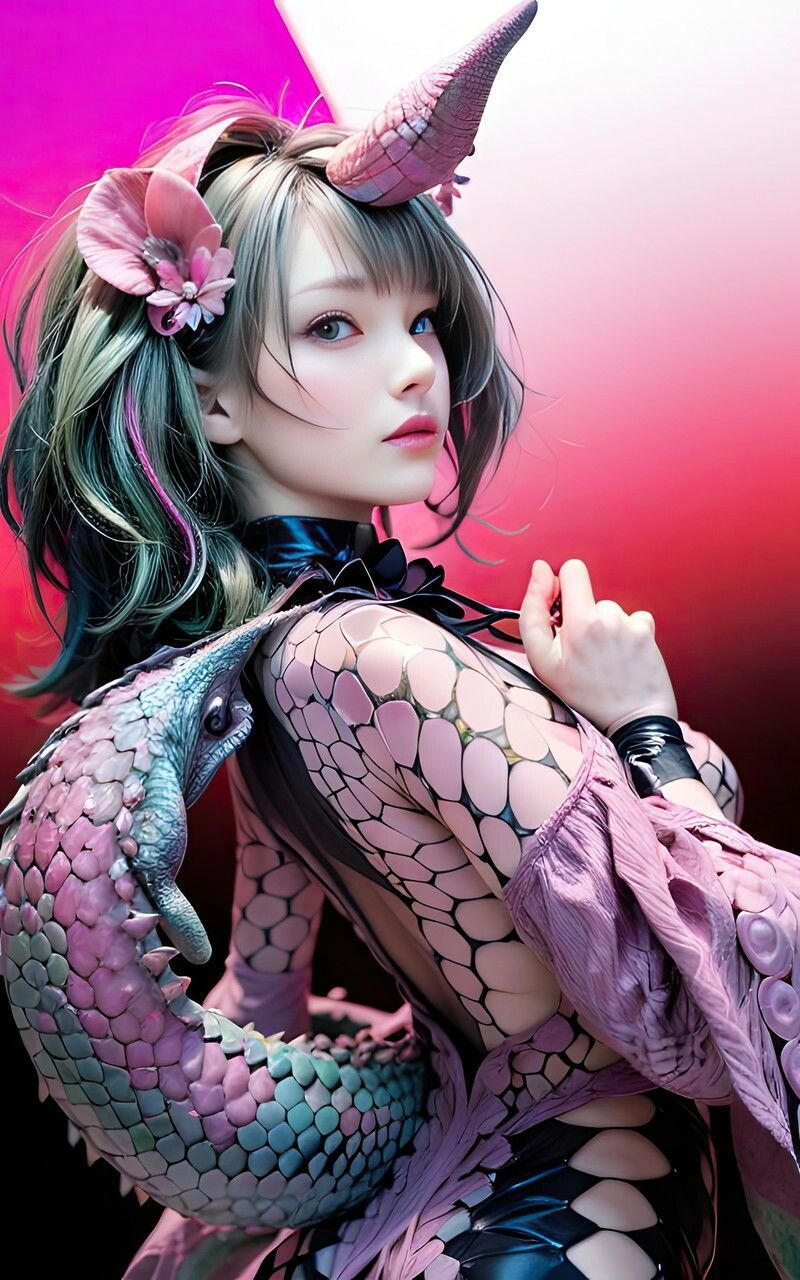 サンプル画像3:カメレオン少女(666  弥勒の館) [d_351985]