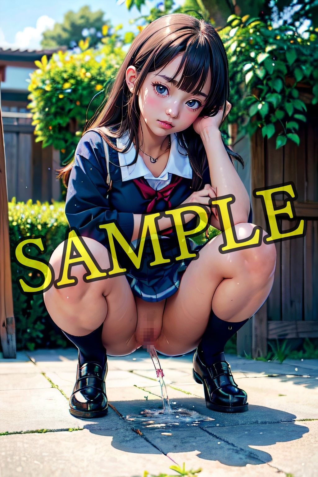 サンプル画像5:野外放尿-01 セミリアル Nシリーズ(まめまめクリ子2.5 セミリアル) [d_352051]