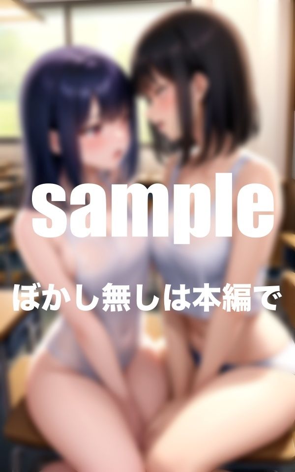 サンプル画像1:えっちな水泳部の双子の美人姉妹(とろろ生成) [d_352095]