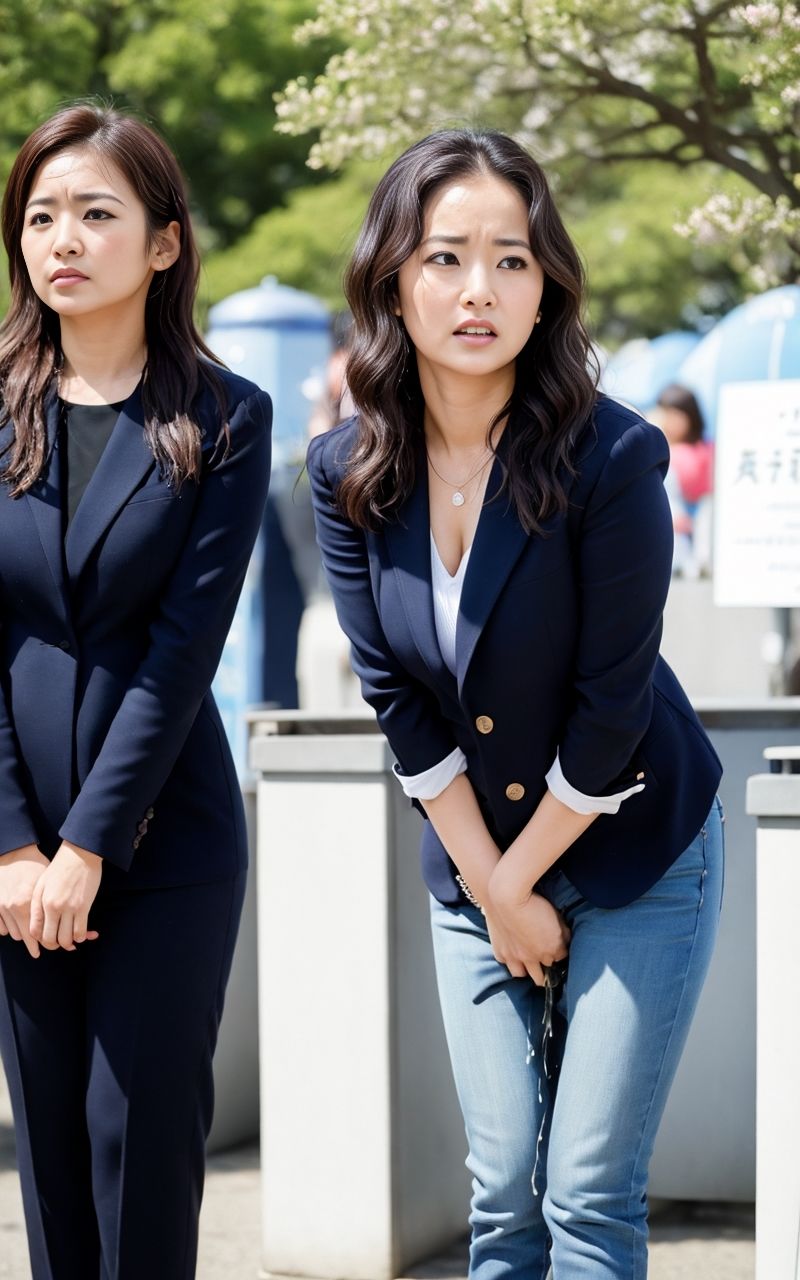 サンプル画像3:花見会場おもらし2(P-AI planning) [d_352175]