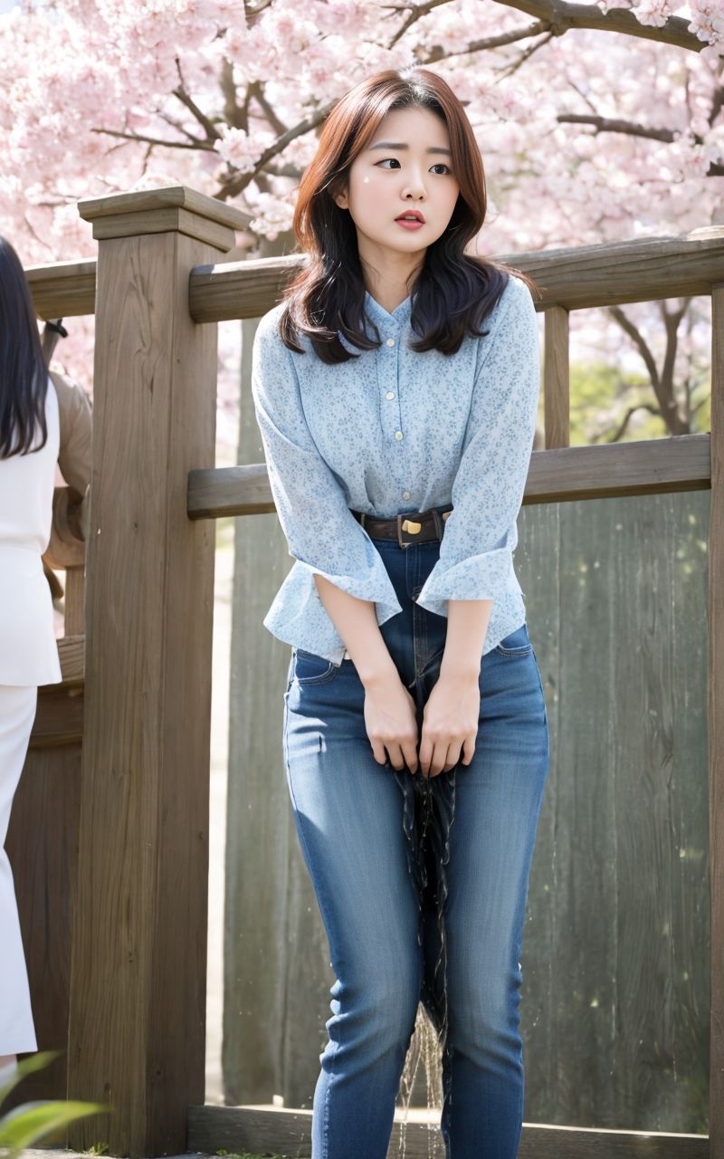 サンプル画像5:花見会場おもらし2(P-AI planning) [d_352175]