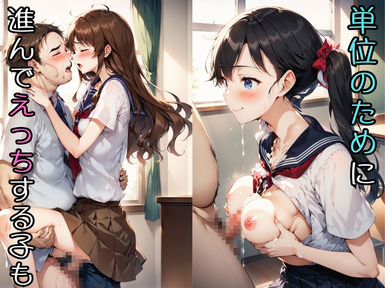 サンプル画像3:先生たちのおもちゃ 変態キモ教師が生徒を性指導(ももじり) [d_352232]