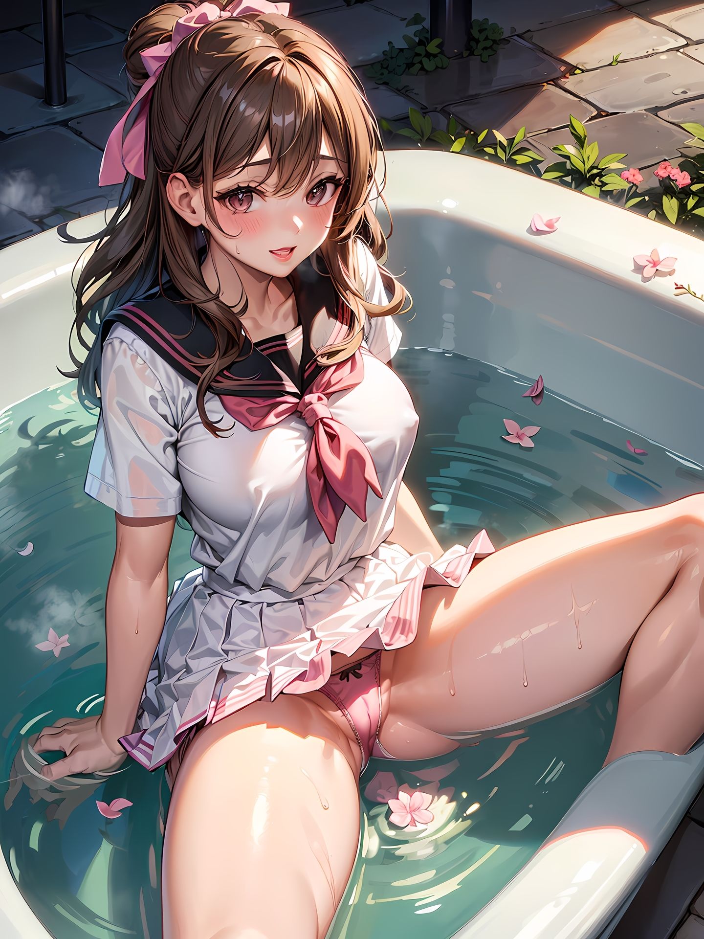 サンプル画像6:売れっ子ソープ嬢が着エログラビア写真集を出してみたCG集(妄想サチュレーション) [d_352241]