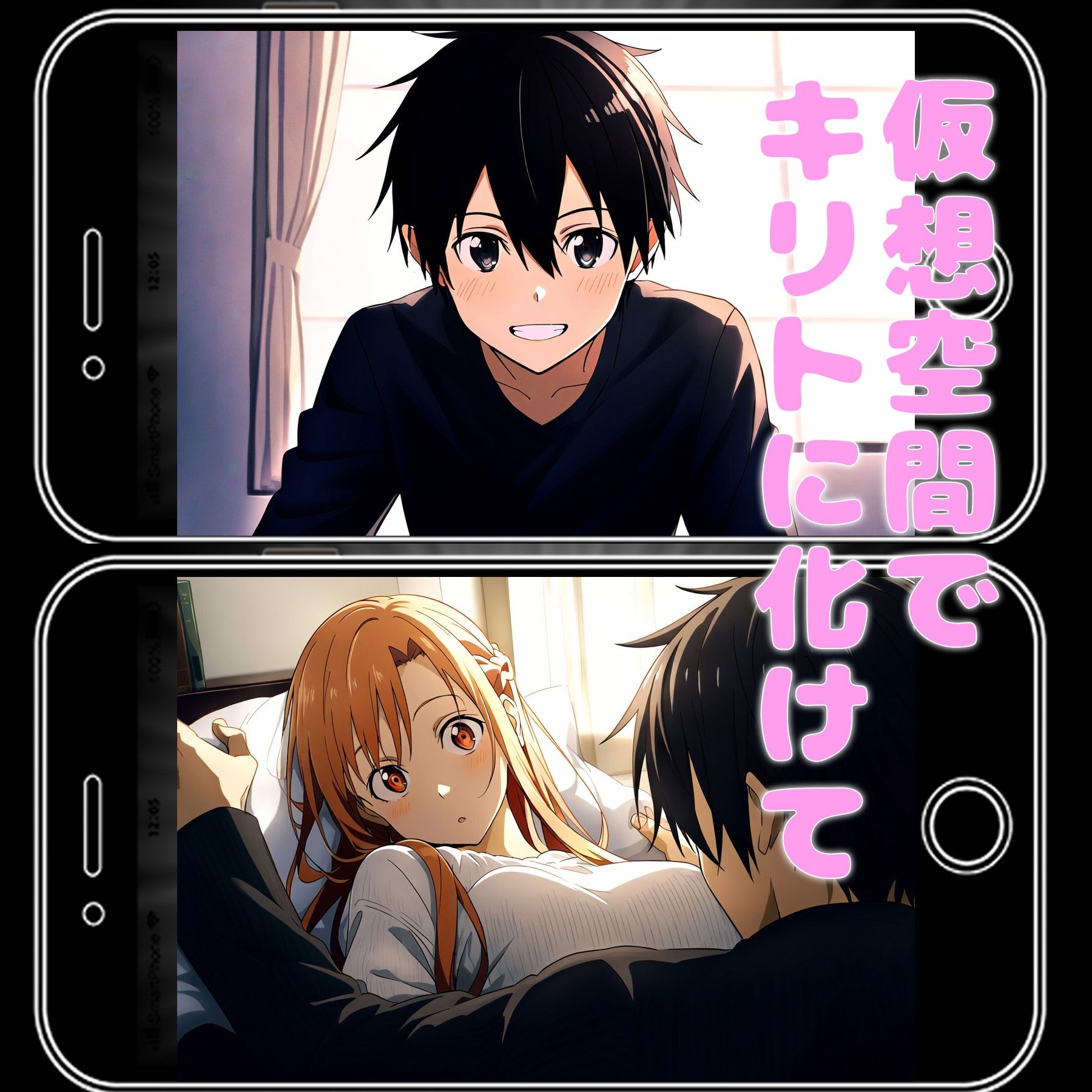 サンプル画像1:アスナ達を仮想空間に閉じ込めたので、動けない現実の体はオナホにしていいよね(まちょびん) [d_352507]