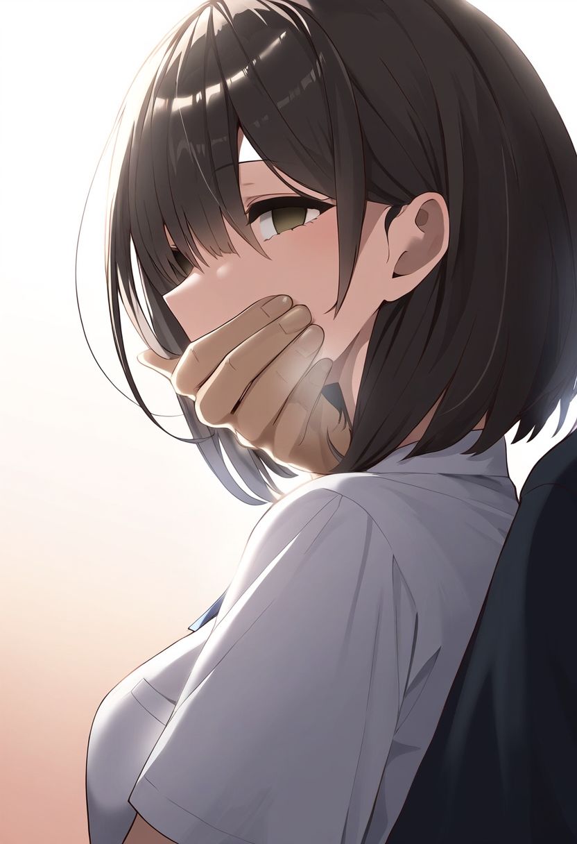 サンプル画像5:後ろから媚薬を嗅がされて意識が遠のくJK｜薬で眠っているのに反応する身体を好き放題（クロロホルム・制服・首絞め・睡眠姦）イラスト500枚(絵師たか) [d_352509]