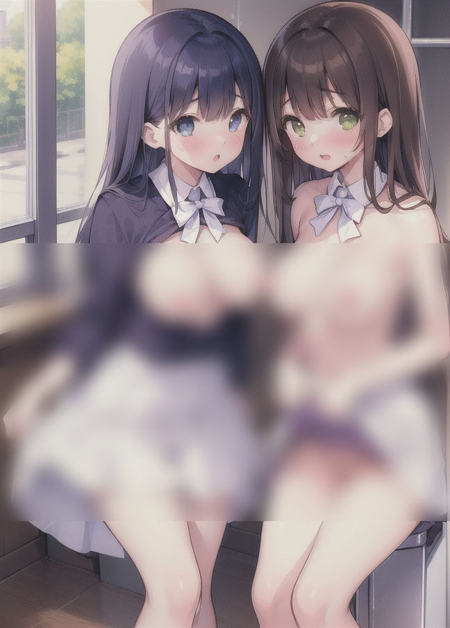 サンプル画像4:エッチなふたりっこ｜学校でえちえち2人組(高校生の花園) [d_352546]