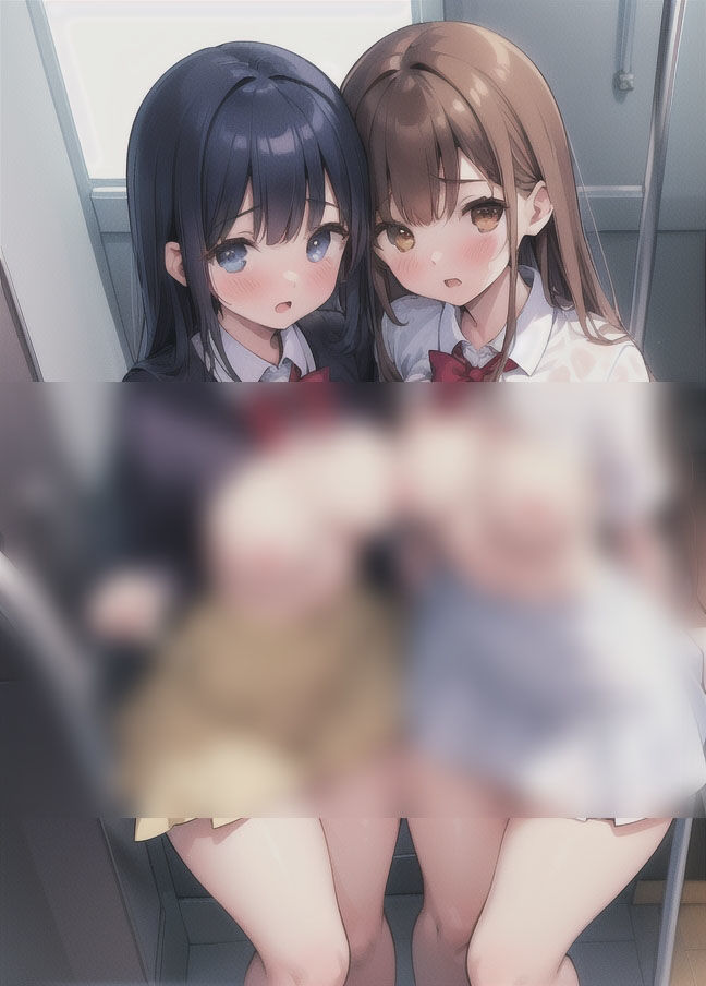 サンプル画像4:「3Pする？」学校の美女2人組からのお誘い(欲望まみれ) [d_352549]