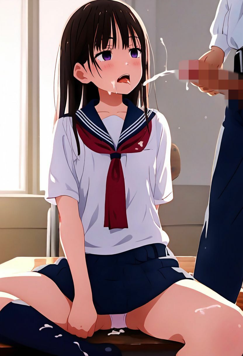 サンプル画像4:時間停止させ女子校に潜入｜無抵抗の処女JKに中出しとぶっかけをしまくる（制服・無表情・フェラ・輪●）イラスト500枚(エロロ兵長) [d_352608]