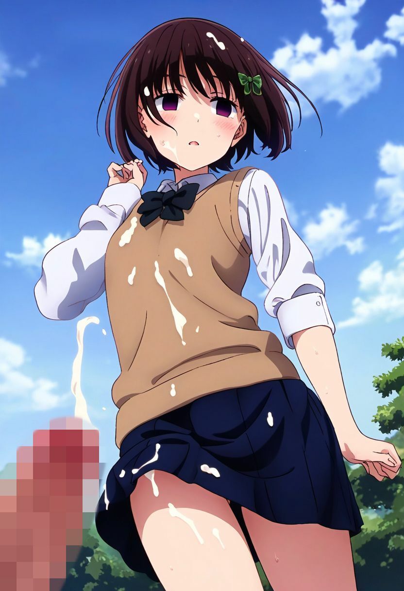 サンプル画像5:時間停止させ女子校に潜入｜無抵抗の処女JKに中出しとぶっかけをしまくる（制服・無表情・フェラ・輪●）イラスト500枚(エロロ兵長) [d_352608]