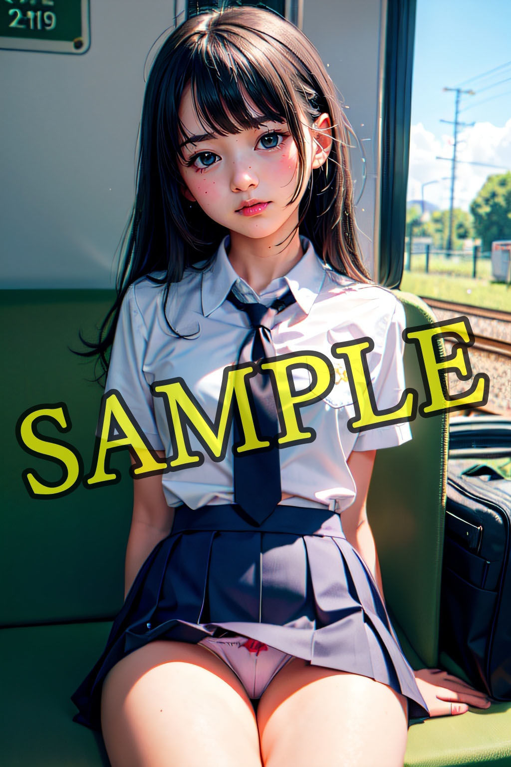 サンプル画像5:パンチラ 電車内-01 セミリアル NRシリーズ(まめまめクリ子2.5 セミリアル) [d_352644]