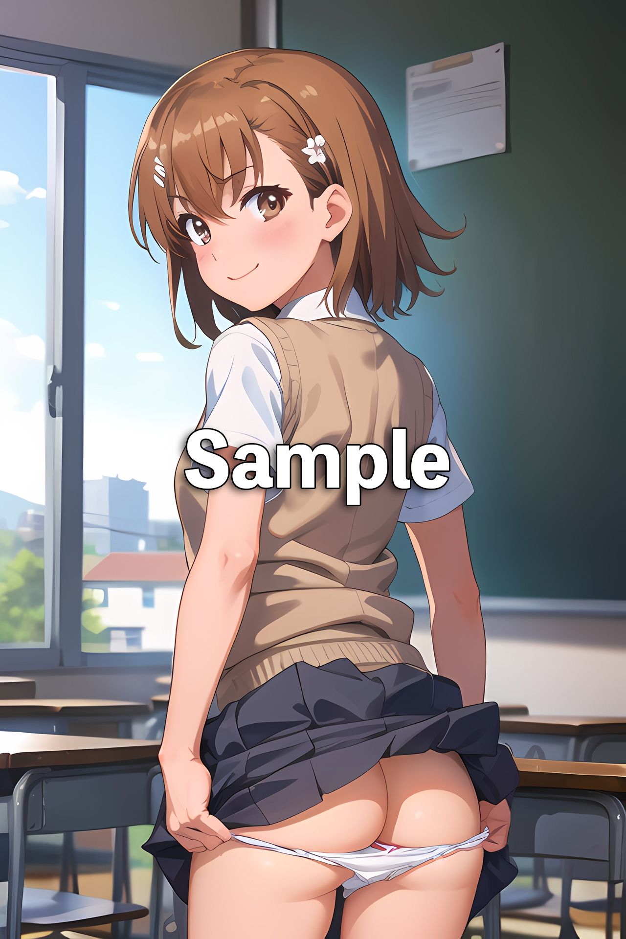 サンプル画像2:とある「〇坂〇琴」の放課後(カワイイハセイギ) [d_352695]