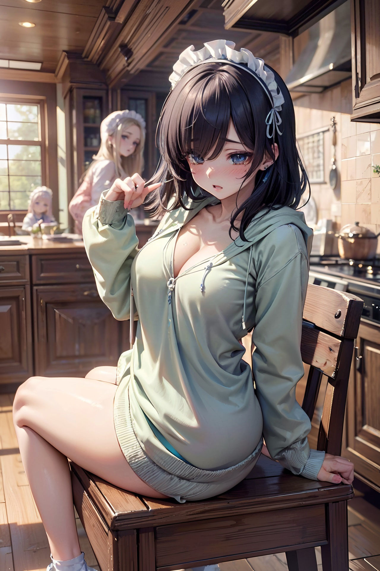 サンプル画像3:オフの日のメイドさんたち(あすま屋本舗) [d_352699]