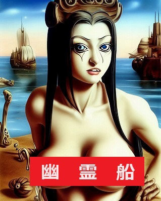 サンプル画像1:ホラーアート:幽霊船と巨乳美女(MUTANTITS) [d_352788]