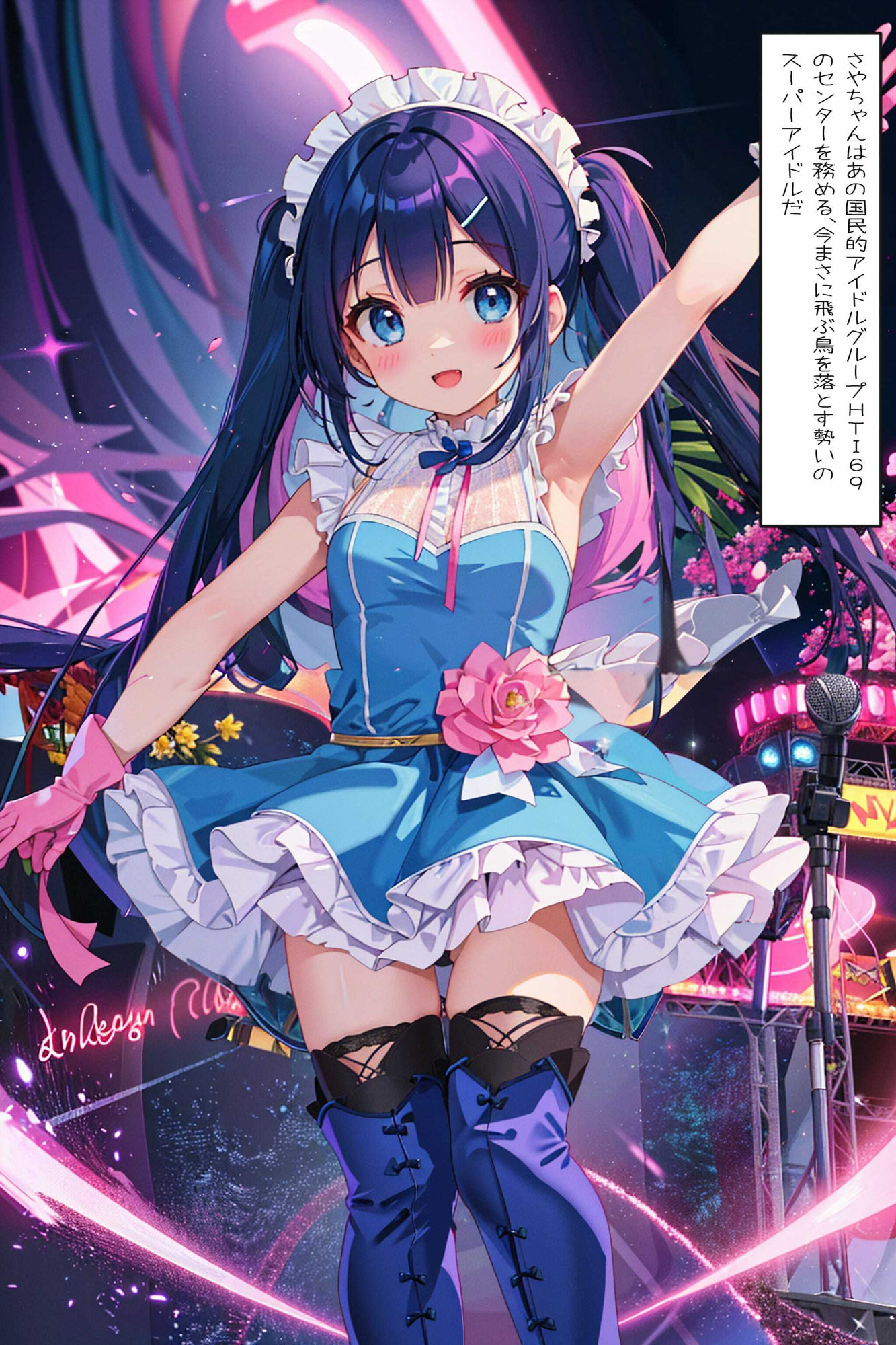 サンプル画像1:あこがれのアイドルとまさかのエロエロ展開(エロエロ会長) [d_352867]