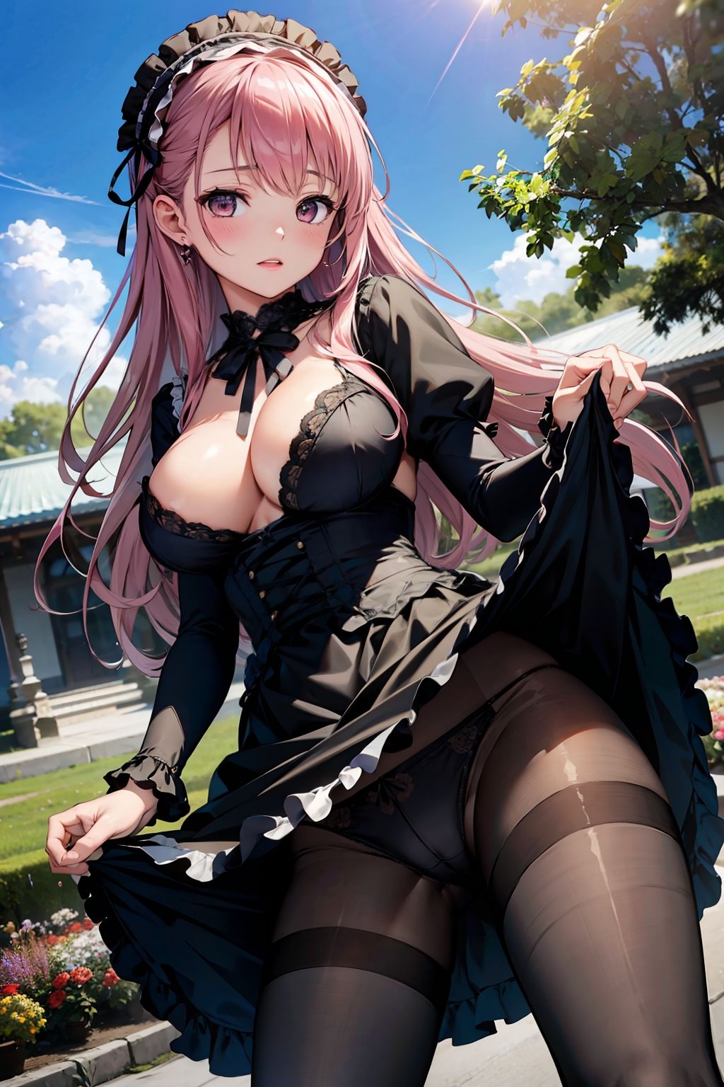 サンプル画像1:AIイラスト集 黒ストとゴシックロ〇ータ＃4(KUMAI) [d_352875]