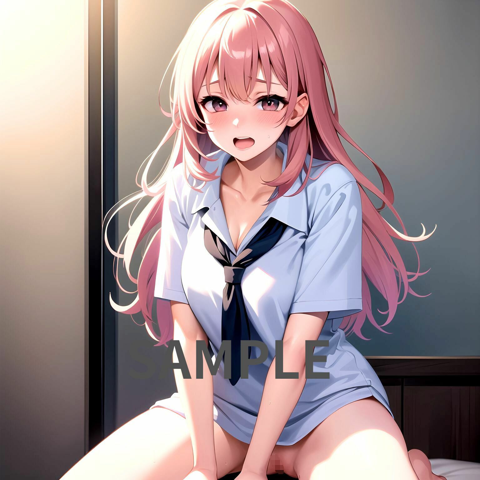 サンプル画像1:ボクちん〜ぼくのちんこが巨乳美女とたちの休憩所になってしまった件〜騎乗位中出しII(アニメ美女) [d_352890]