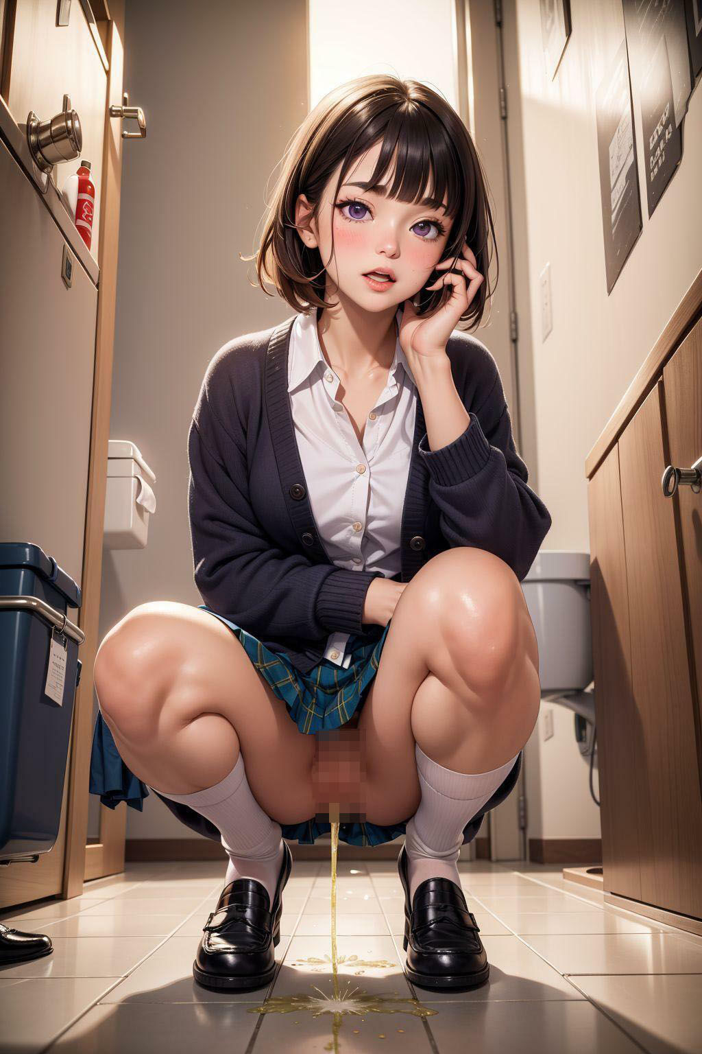 サンプル画像1:漏らしちゃって群青(ネオンノクターン) [d_352941]