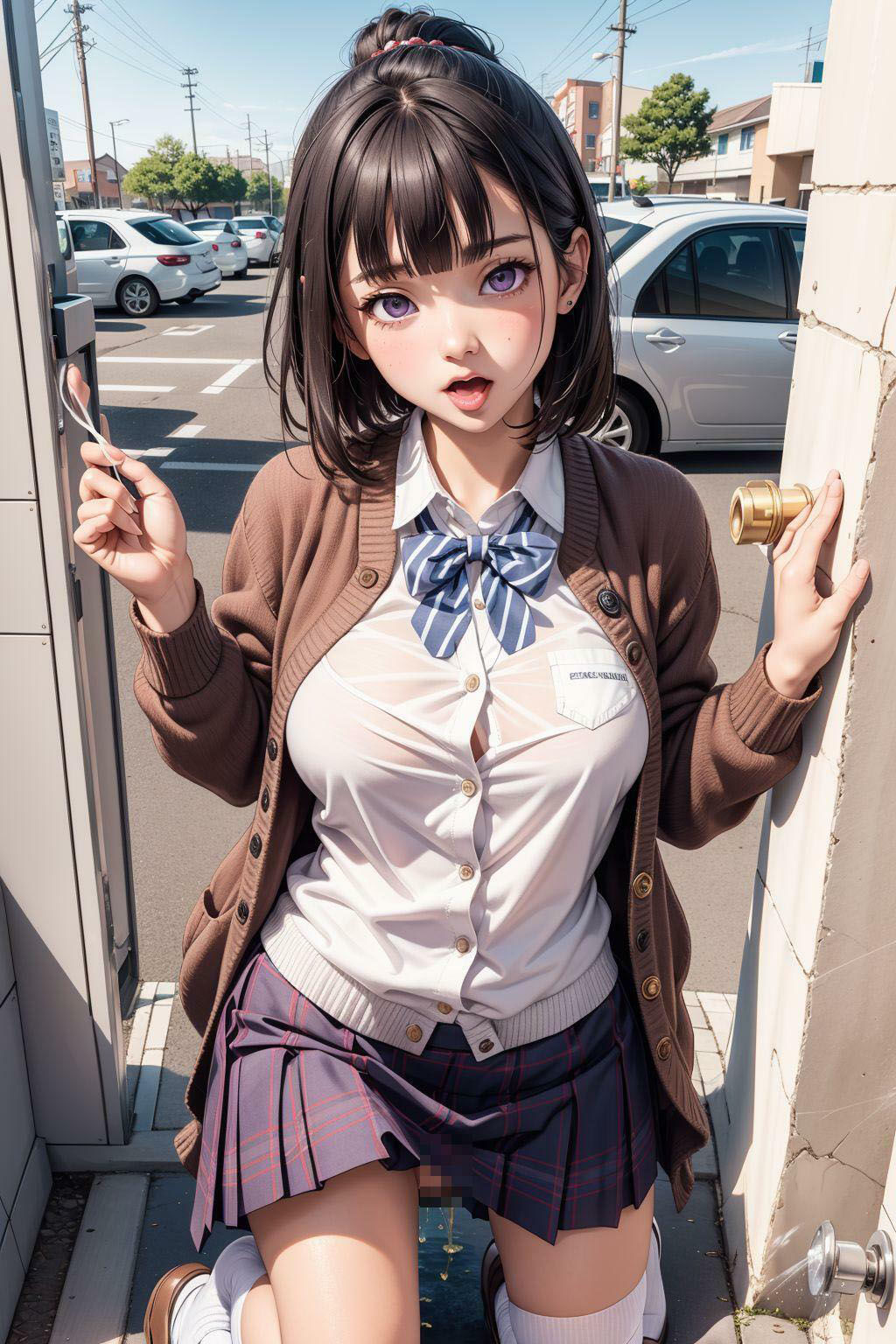 サンプル画像2:漏らしちゃって群青(ネオンノクターン) [d_352941]