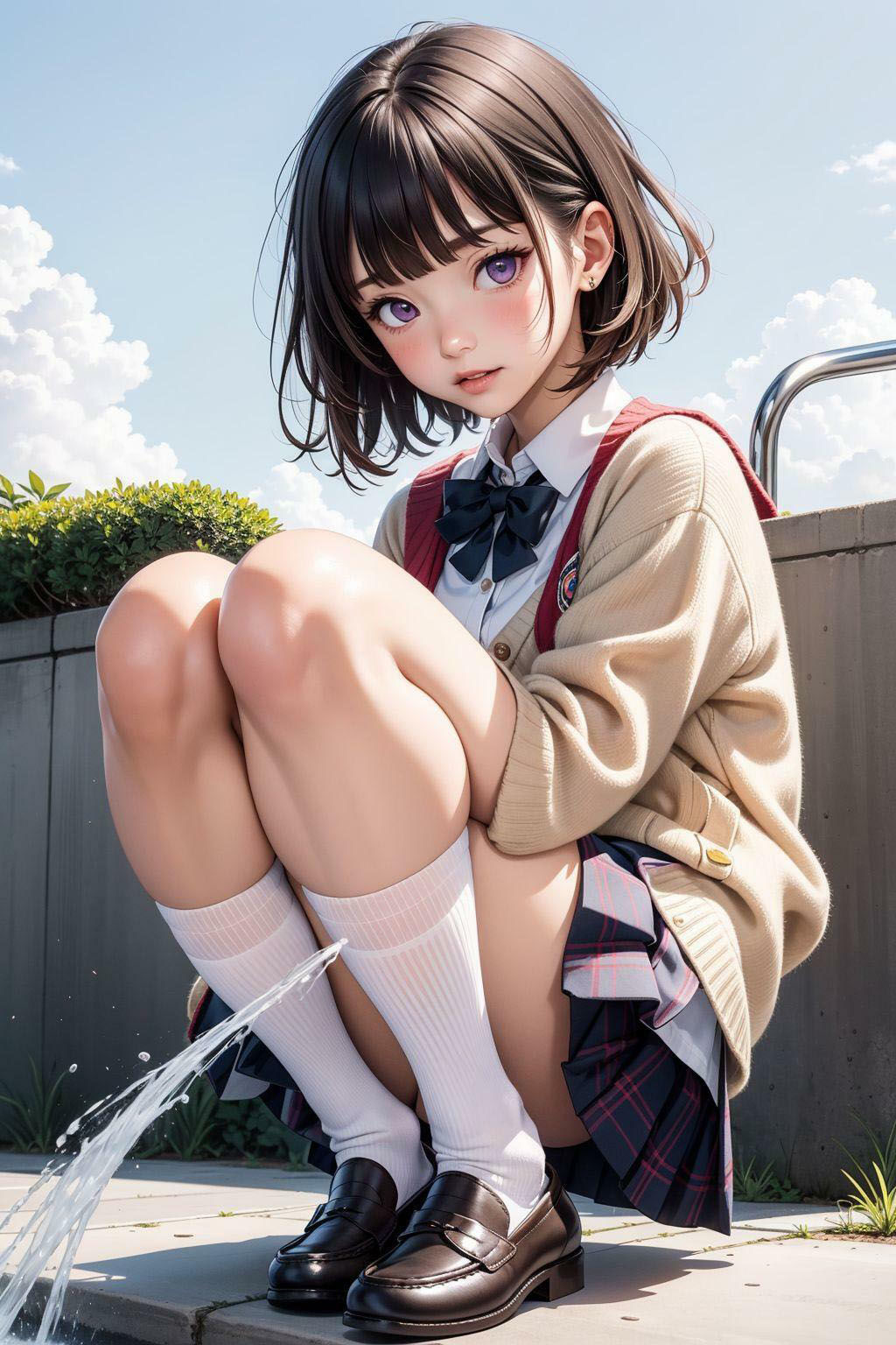 サンプル画像4:漏らしちゃって群青(ネオンノクターン) [d_352941]