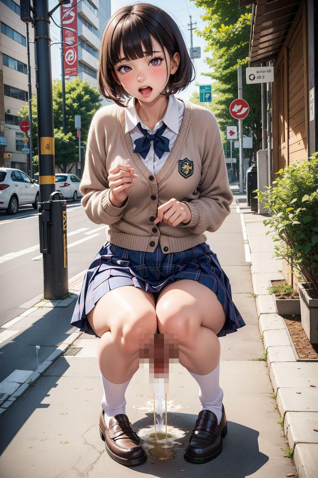 サンプル画像6:漏らしちゃって群青(ネオンノクターン) [d_352941]