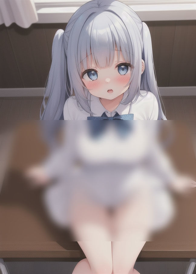 サンプル画像6:危険！変態学生「教室でえっちしてください」(最強AI) [d_352988]