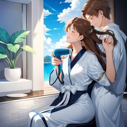 サンプル画像1:R18アート作品「甘い肖像画・Sweet Expression: Portraits of You and Mom」KnitMomのイラスト集(KnitMom) [d_353039]